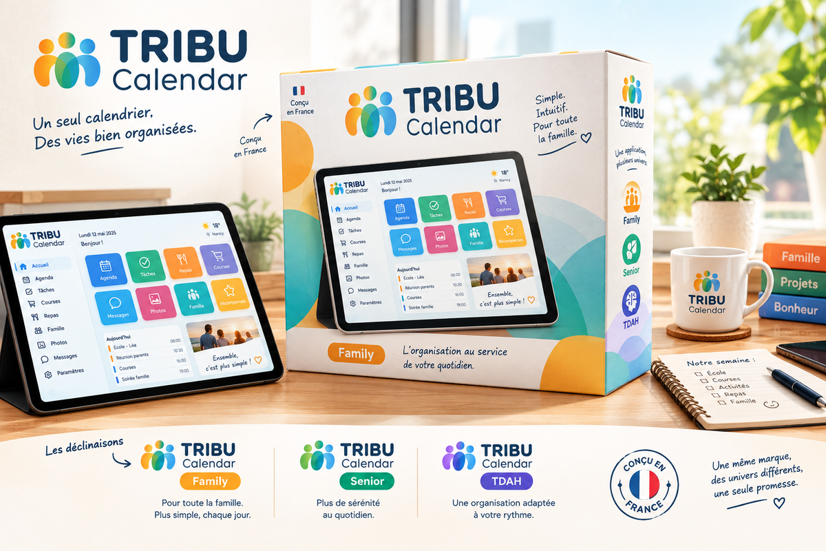 FAMILIO – Tablette Calendrier Familial Numérique 15,6"